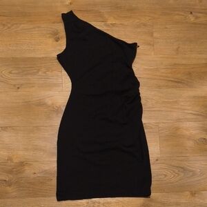 Banana Republic Black One-Shoulder Dress